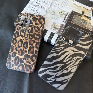 Leopard and Zebra Print iPhone 14 Pro Max Cases